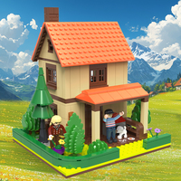 COGO Kit de système de blocs de maison pour enfants Briques Jeux de jouets Briques Maisons Jeu de blocs de construction Jouets