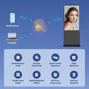 49 inch tầng thường vụ 4k LCD kỹ thuật số biển quảng cáo Bảng menu cho cửa hàng bán lẻ & nhà hàng dựa trên đám mây CMS Wifi NFC - Product Image 3