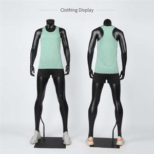 Maniquí Deportivo de Fibra de Vidrio, Modelo de Cuerpo Completo Masculino/Femenino, Color Negro, para Exhibición en Vitrinas, Estilo Europeo - Product Image 5
