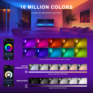 <span class=keywords><strong>Ampoule</strong></span> <span class=keywords><strong>LED</strong></span> Intelligente RGB TUYA Smart Life avec Télécommande Vocale, Compatible Alexa et <span class=keywords><strong>Google</strong></span> <span class=keywords><strong>Home</strong></span>, 110V/220V, Vente en Gros - Product Image 3