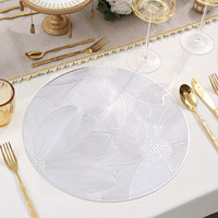 Set de table en cuir motif tournesol style nordique classique, écologique, antidérapant, résistant à la chaleur, 38x38cm, pour la maison, les restaurants et les hôtels