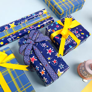 Factory Wholesale 80g Christmas Custom Luxury <b>Gift</b> <b>Wrap</b> <b>Paper</b> 43*300cm Wrapping <b>Paper</b> for Packaging - Product Image 4