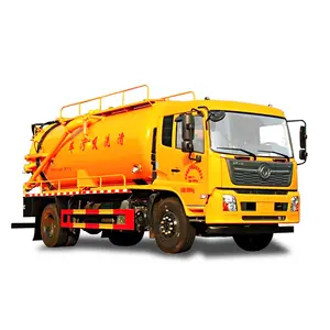 Good Sale Vacuum Sludge Sewage Suction Tank Truck With 6 wheeler Sewage Suction Trucks
