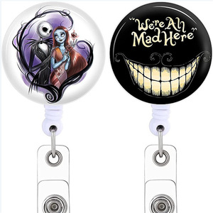 Original factory cartoon back <b>clip</b> easy-open <b>buckle</b>, cool anime printable pattern telescopic <b>buckle</b> pull cord badge <b>clip</b> - Product Image 1