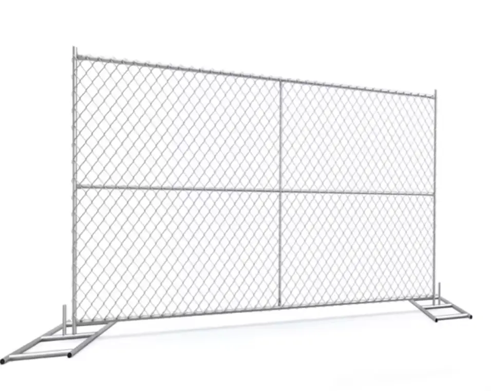 Venta directa de fábrica American 6x12 Chain Link Panel De Cerca temporal para la construcción