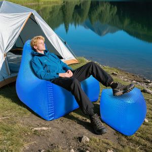 Outdoor <b>Sofa</b> Pvc Material Minimalist Design Music Festival Home Leisure Chair Footrest Water Transparent <b>Inflatable</b> - Product Image 1