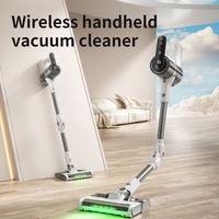 Aspirateur sans fil pliable avec aspiration intégrée, brosse rotative, filtre HEPA, pour tapis et sols, grande aspiration, aspirateur à main