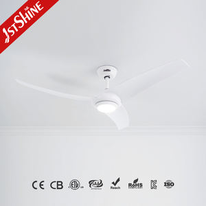 1stshine Ventilateur de Plafond Led Maison Blanc ABS Lames Installation Facile Ventilateur de Plafond Silencieux Avec Lumière Led - Product Image 1