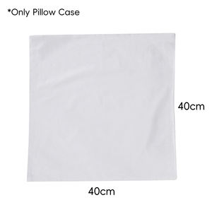 Taie d'oreiller carrée en coton blanc, design personnalisé, en stock en Espagne, ajoutez votre propre motif, cadeau de décoration parfait - Product Image 2