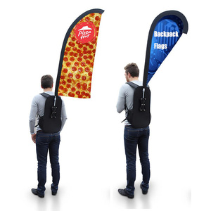 Sac à dos avec logo imprimé <span class=keywords><strong>Drapeau</strong></span> Produit <span class=keywords><strong>publicitaire</strong></span> promotionnel Sac à dos Bannière volante Kit <span class=keywords><strong>drapeau</strong></span> plume de marche - Product Image 1