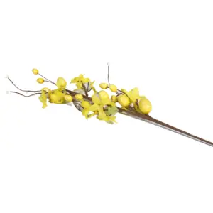 H202267 도매 노란색 야생 꽃 핫 세일 새로운 스타일 크리 에이 티브 부활절 달걀 나무 가지 봄 부활절 장식