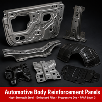 Panneau de renforcement de carrosserie automobile sur mesure, pilier de porte, traverses de plancher en acier haute résistance PPAP OEM