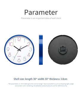 <span class=keywords><strong>Horloge</strong></span> murale décorative durable avec logo personnalisé, 8/10/12/14/16 pouces, pour salon, silencieuse, <span class=keywords><strong>sans</strong></span> <span class=keywords><strong>bruit</strong></span>, <span class=keywords><strong>horloge</strong></span> créative à quartz - Product Image 4