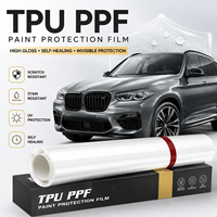 Film de protection de peinture TPU transparent brillant 6,5 mil auto-réparant hydrophobe en rouleau pour enveloppement de carrosserie automobile