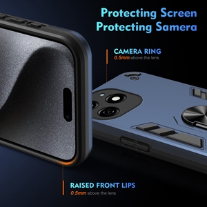 Coque de téléphone antichoc en TPU pour support d'anneau de béquille pour Tecno Spark 20 10 Pro Spark GO 2024 Pova 5 Pro Pop6 - Product Image 3
