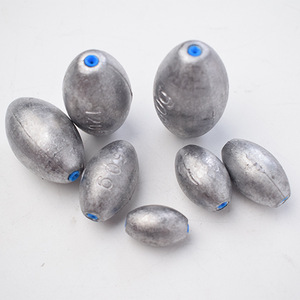 Vente en gros d'appâts artificiels personnalisés en plomb en forme d'olive pour la pêche, accessoires pour poids d'oeufs en plomb - Product Image 6