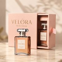 Boîte à parfum rose personnalisée pour la Saint-Valentin, emballage coulissant pour diffuseur de parfum, coffret cadeau de luxe avec insert en mousse EVA
