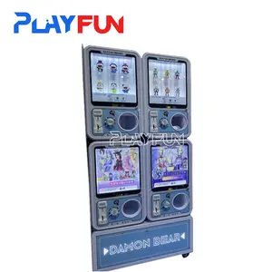 Playfun mesin penjual bola pantul permen anak-anak produksi profesional mesin Gashapon kotak mesin permainan Operator koin