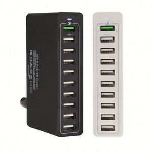 Produits <span class=keywords><strong>les</strong></span> plus vendus <span class=keywords><strong>2021</strong></span> : chargeur rapide pour téléphone portable 60W, chargeur USB portable multi-ports 10 ports, 5V 2.4A max - Product Image 2