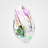 BAJEAL Sport Gaming Racing Charging 7-color Backlight Breath Comfort Gamer Mice Rechargeable Wireless Gaming Mouse
