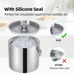 Biểu Tượng Tùy Chỉnh 1/2/3L Thép Không Gỉ Kim Loại Rượu Sâm Banh Xô Vòng Tùy Chỉnh Xô Đá Cho Đảng Nhà Cắm Trại - Product Image 3