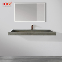 Meubles de salle de bain en gros de style moderne 2023, vasques doubles modernes