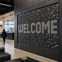 Système de Contrôle de Matrice d'Affichage à Points Basculants Haute Luminosité Pleine Couleur Intérieur/Extérieur avec SDK pour Ascenseurs, Magasins Numériques et Systèmes de Guidage