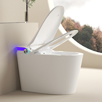 Lavage automatique Fonctionnement électrique Capteur de rinçage Wc Infrarouge Électronique One Piece Smart Bidet Toilette intelligente Salle de bain