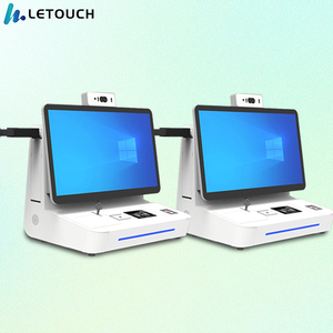 15.6 inch căn hộ xác minh Màn hình kép hệ thống POS tất cả trong một máy tính xách tay tiền mặt đăng ký với máy ảnh IC/ID Reader - Product Image 5