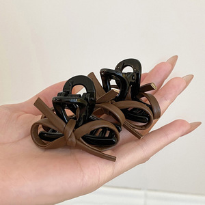Mini pinza para el pelo con lazo y cuerda, estilo femenino, de nicho, dulce, de alta calidad, para cabello suelto, elegante, de media sujeción - Product Image 2