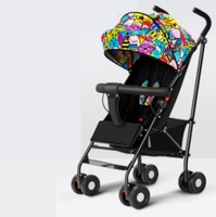 Poussette de voyage légère pour nouveau-né, cadre en alliage d'aluminium, design pliable, capacité de charge de 20 kg, poignée facile à pousser, auvent pour 0-3 ans