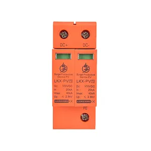 outdoor dc surge protector transparent 2 pole surge protector weatherproof ce industrial dc 48v