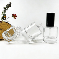 Nouvelle conception de flacons compte-gouttes en verre transparent vides pour soins de la peau cosmétiques, huile essentielle, 50 ml