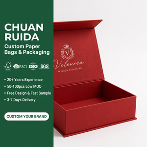 Boîtes cadeaux rigides magnétiques personnalisées recyclables <span class=keywords><strong>CRD</strong></span> avec ruban, emballage pliable pour montres, imprimées en quatre couleurs - Product Image 3