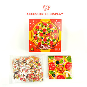 Rompecabezas <span class=keywords><strong>de</strong></span> Pizza Personalizado <span class=keywords><strong>de</strong></span> 500 Piezas, Cartulina Blanca, Acabado Brillante, Grosor Personalizable, Corte <span class=keywords><strong>de</strong></span> Precisión, Ecológico y Certificado - Product Image 6
