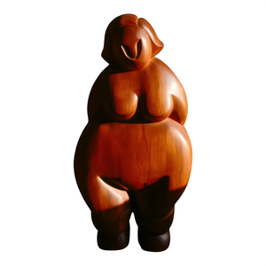 Scultura Astratta di Donna in Legno, Artigianale in Legno di Mango, Decorazione per Casa, Soggiorno, Ufficio, Mensola, Arte - Product Image 3