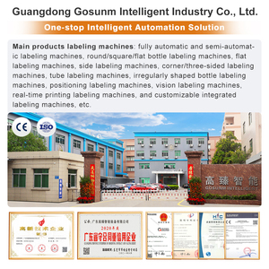 GOSUNM Semi-automatic Manual Round Bottle Bottle With Date Code Printer Labeling Machine For Bottles