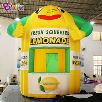Stand de vente de limonade gonflable avec logo personnalisé, kiosque gonflable à citron, tente de stand gonflable, publicité, stand de limonade gonflable
