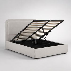 <span class=keywords><strong>Letto</strong></span> Moderno con Testiera Imbottita <span class=keywords><strong>140x200</strong></span> in Tessuto di Lino con Contenitore per Vendita all'Ingrosso - Product Image 6
