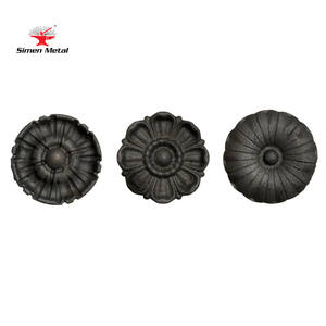 Componentes Decorativos para Cercas, Flores Ornamentales Fundidas, Flores de Hierro Forjado, Accesorios para Cercas, Flores de Acero Estampado, Inspiradas en la Naturaleza, Estilo Europeo - Product Image 6