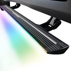 Estribo de paso lateral de energía eléctrica automática, luz LED de neón Compatible con <span class=keywords><strong>Land</strong></span> <span class=keywords><strong>Rover</strong></span> <span class=keywords><strong>Defender</strong></span> 110 <span class=keywords><strong>Jeep</strong></span> VW <span class=keywords><strong>Land</strong></span> Cruiser - Product Image 2