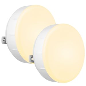 ไฟกลางคืน LED ขนาดเล็ก ขายดี พร้อมเซ็นเซอร์ตรวจจับแสงอัตโนมัติ เสียบปลั๊กติดผนัง แสงสีขาวอบอุ่น 2700K สำหรับห้องนอน ทางเดิน ห้องน้ำ - Product Image 1
