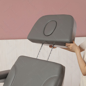 <span class=keywords><strong>Fauteuil</strong></span> de spa électrique, mobilier de salon, surmatelas de beauté pour soins du visage, lit de massage cosmétique arqué pour cils, lit de massage facial pliable en 3 sections - Product Image 6