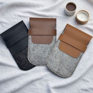 Felt <b>Watch</b> Protective <b>Case</b> Daily Mechanical <b>Watch</b> Scratch-proof Pouch for Cover <b>Watch</b> Storage Bag - Product Image 3