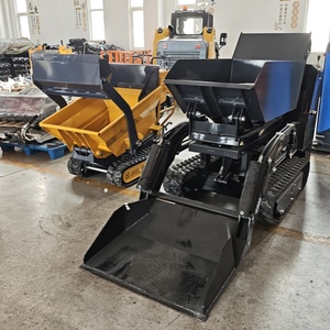 Бесплатная Доставка! Гидравлический 500 кг грузоподъемности бензиновый двигатель с питанием от Барроу мини-гусеничный самосвал - Product Image 6