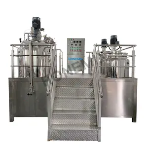 HVE Fixed Type 1000KG Cosmetic Cream Vacuum Homogenizer Mixer Body Lotion Making Machine Shampoo Emulsifying Mixing