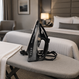 <span class=keywords><strong>Plancha</strong></span> de vapor eléctrica EASTON con suela de cerámica para <span class=keywords><strong>ropa</strong></span>, almacenamiento para habitaciones de hotel, venta al por mayor - Product Image 1