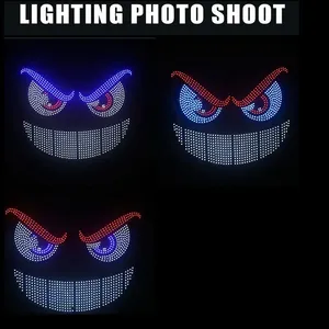 1 Juego de Luces LED Gprgit A806 12V USB con <span class=keywords><strong>Ojos</strong></span> de <span class=keywords><strong>Demonio</strong></span> Animados, Panel de Matriz LED, Nuevas, Luces Interiores Todoterreno, Accesorio para Autos - Product Image 4