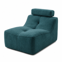 Canapé paresseux en tissu grand format au design moderne OEM, confortable et convertible, avec coussin de nuque, pour intérieur, ensemble de canapés de sol pour maison et appartement