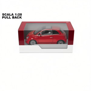 รถโมเดลโลหะ Kinsmart 2007 Fiat 500 ขนาด 1:28 ของเล่นแบบดึงถอยหลัง ผลิตในอิตาลี - Product Image 3
